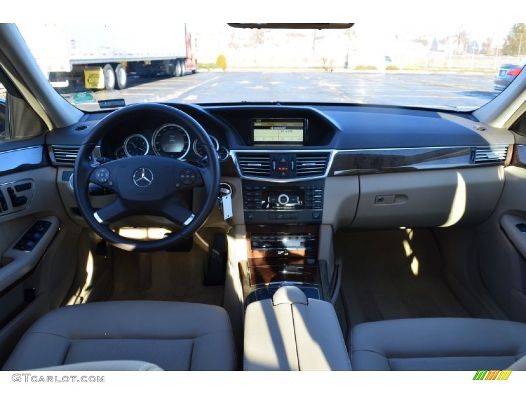 2010 Mercedes-Benz E 350 4Matic Sedan Almond Beige Dashboard Photo #78194220