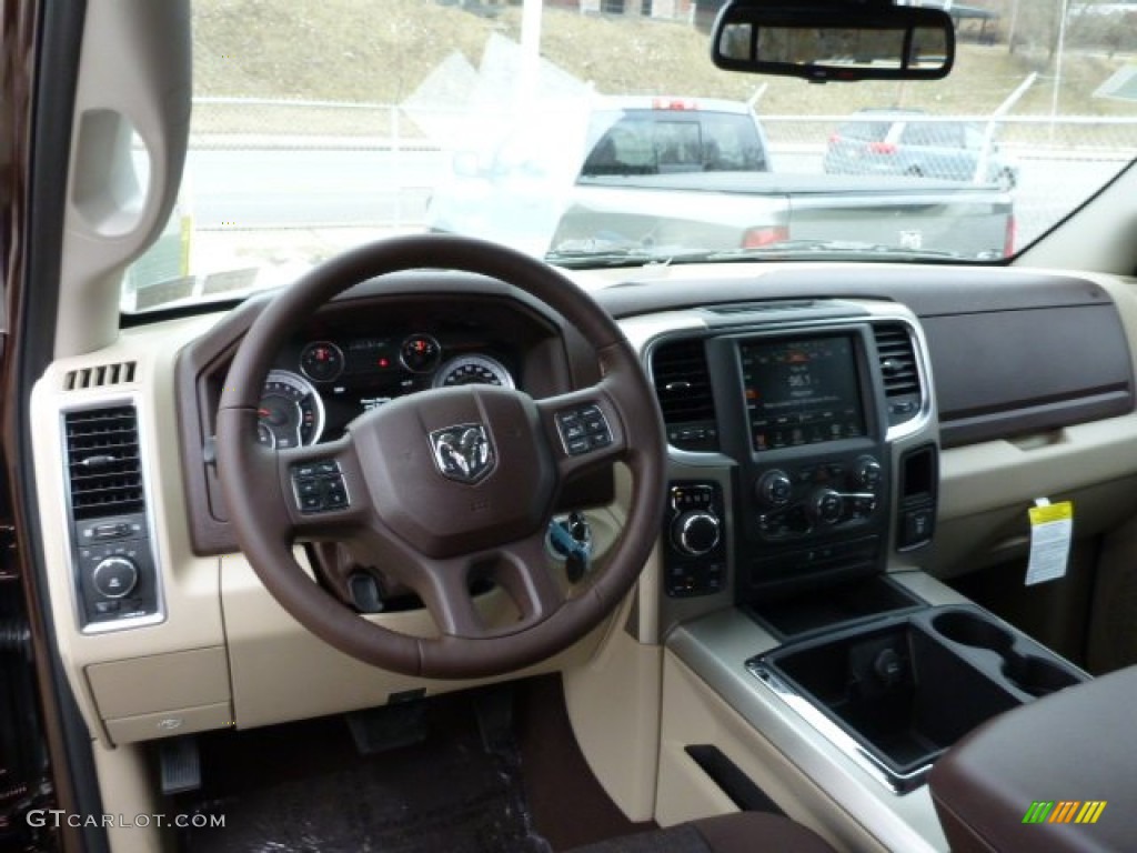 2013 Ram 1500 Big Horn Quad Cab 4x4 Canyon Brown/Light Frost Beige Dashboard Photo #78194238