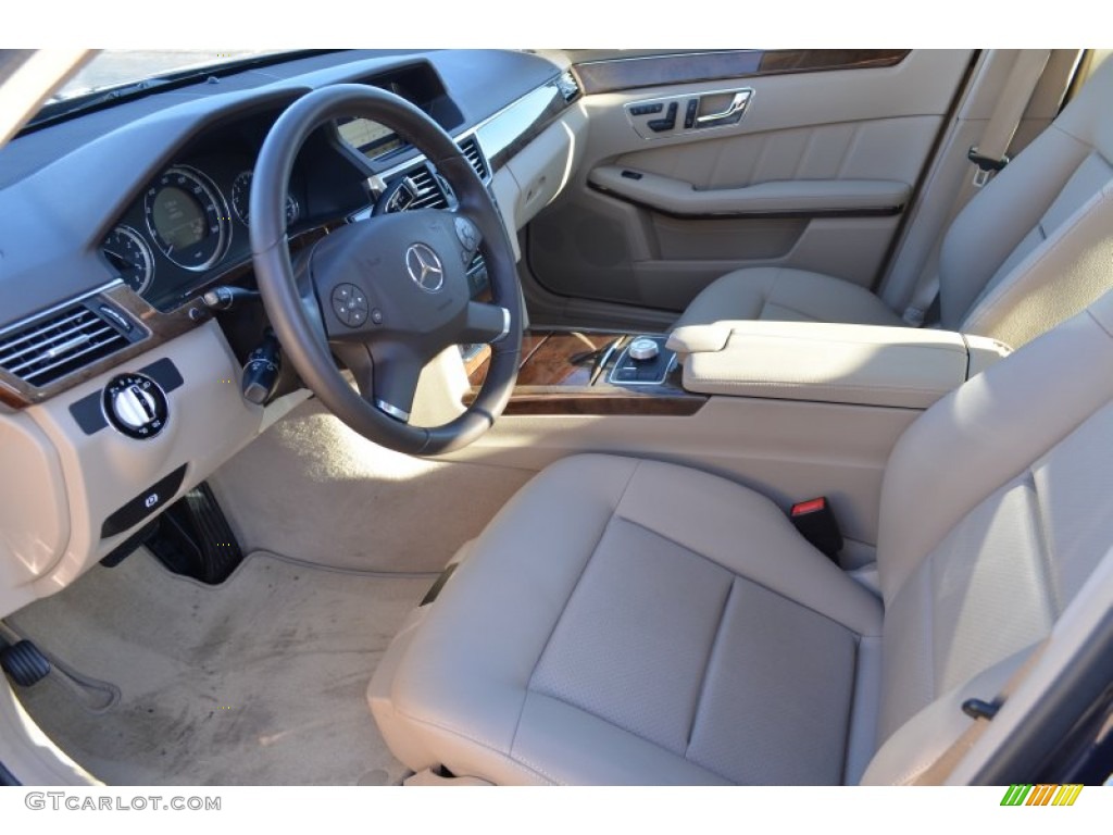 Almond Beige Interior 2010 Mercedes-Benz E 350 4Matic Sedan Photo #78194241