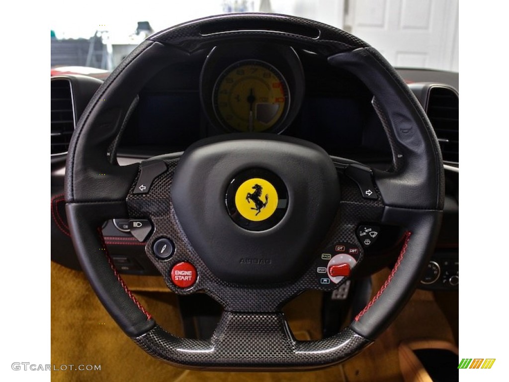 2010 Ferrari 458 Italia Beige Steering Wheel Photo #78194487