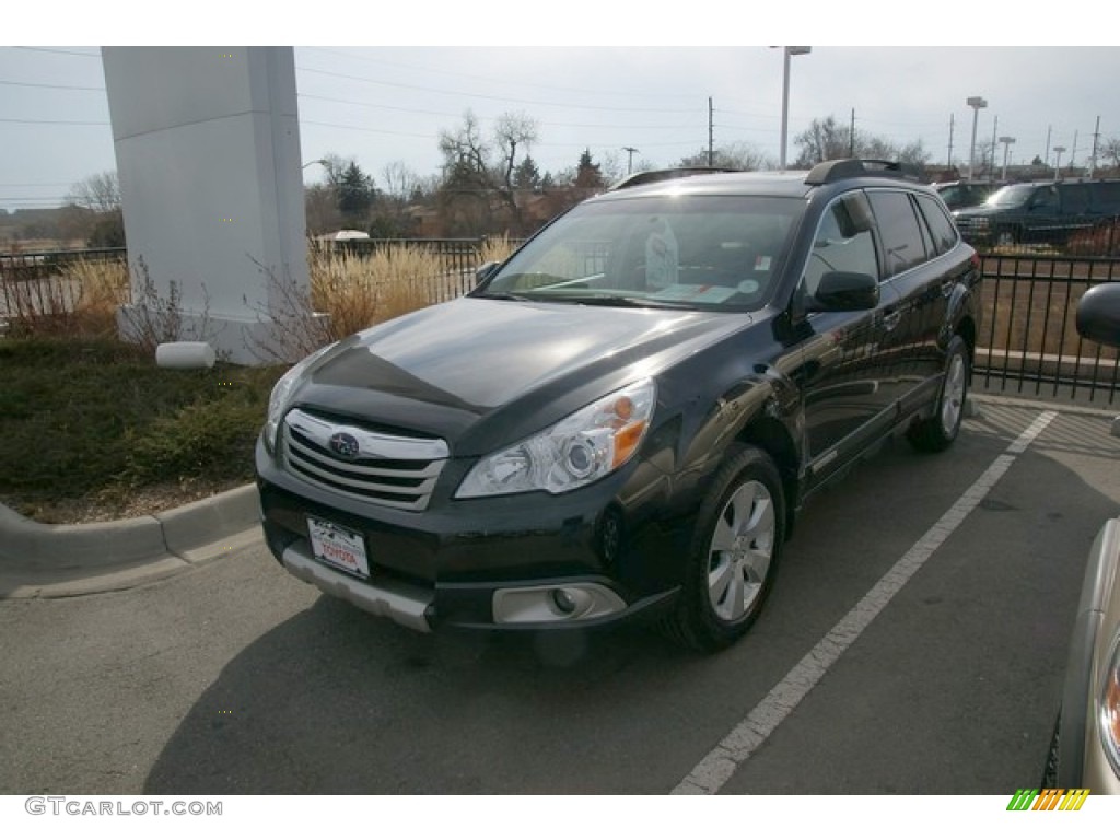 2011 Outback 2.5i Limited Wagon - Crystal Black Silica / Warm Ivory photo #4