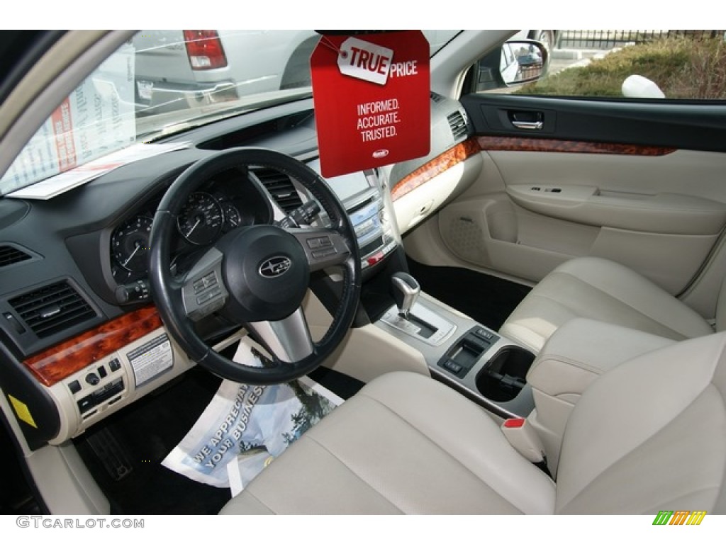 2011 Outback 2.5i Limited Wagon - Crystal Black Silica / Warm Ivory photo #5