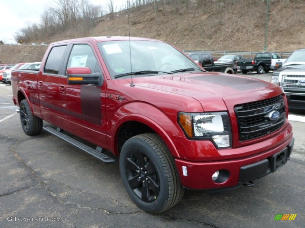 2013 F150 FX4 SuperCrew 4x4 - Ruby Red Metallic / FX Sport Appearance Black/Red photo #1