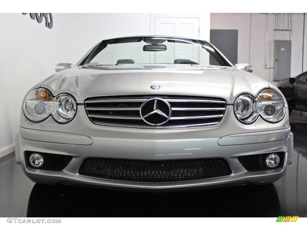 Brilliant Silver Metallic 2005 Mercedes-Benz SL 65 AMG Roadster Exterior Photo #78195945