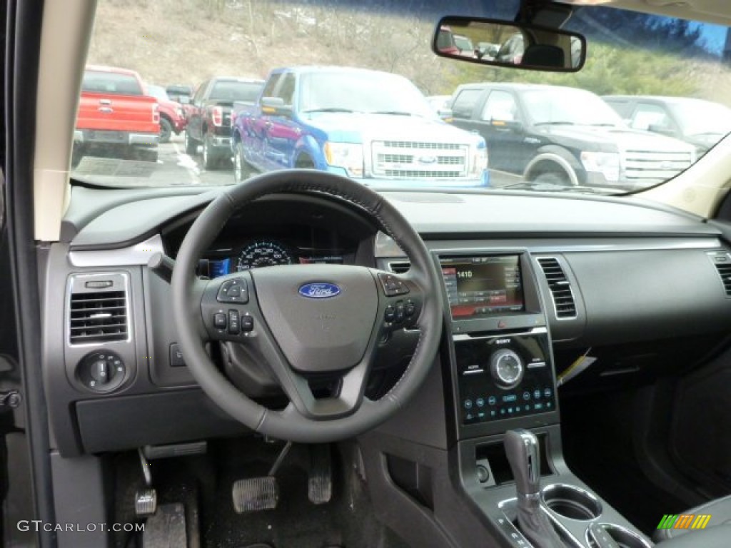 2013 Ford Flex Limited EcoBoost AWD Charcoal Black Dashboard Photo #78196170