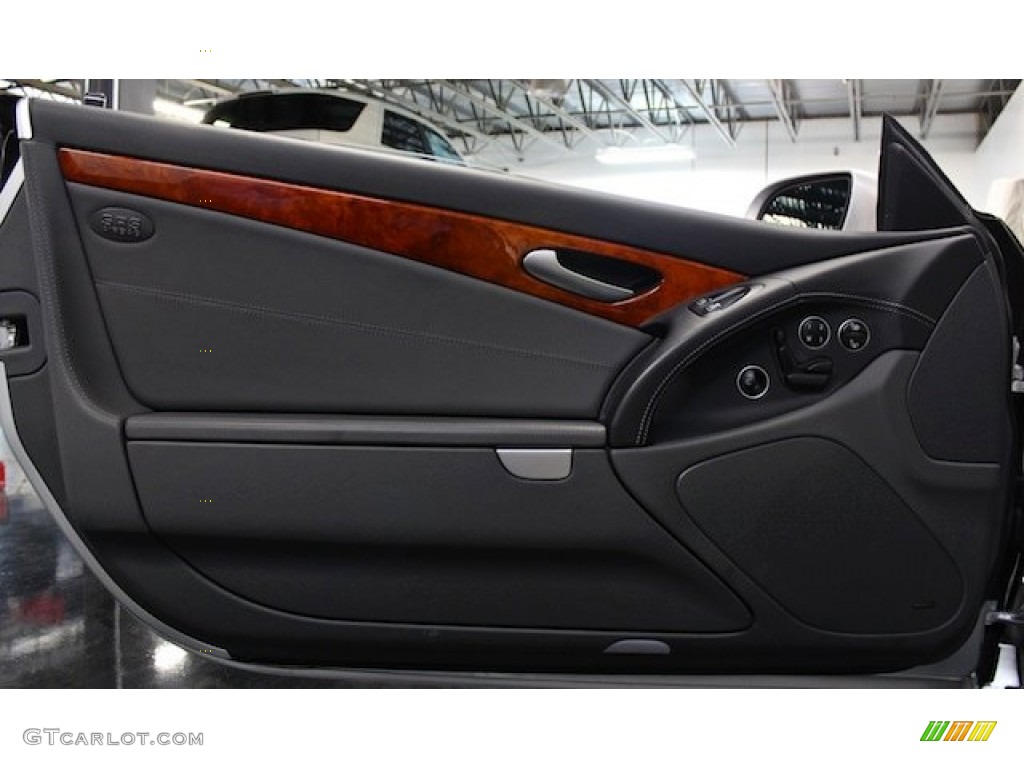 2005 Mercedes-Benz SL 65 AMG Roadster Charcoal Door Panel Photo #78196254