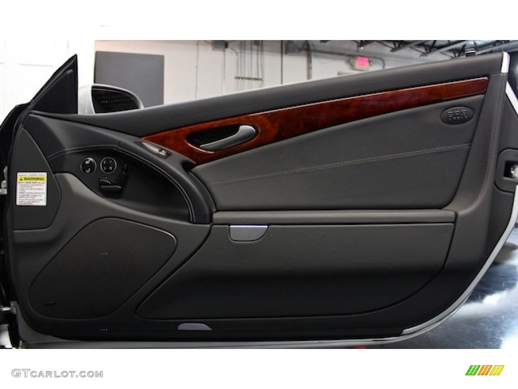 2005 Mercedes-Benz SL 65 AMG Roadster Charcoal Door Panel Photo #78196269