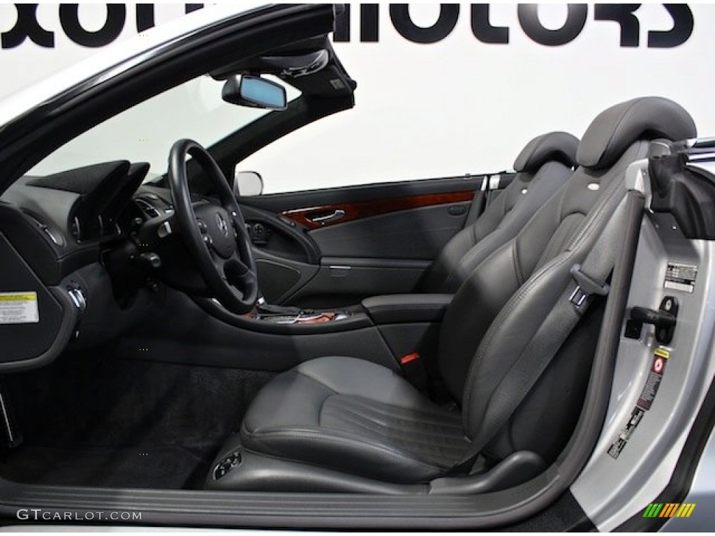 Charcoal Interior 2005 Mercedes-Benz SL 65 AMG Roadster Photo #78196336