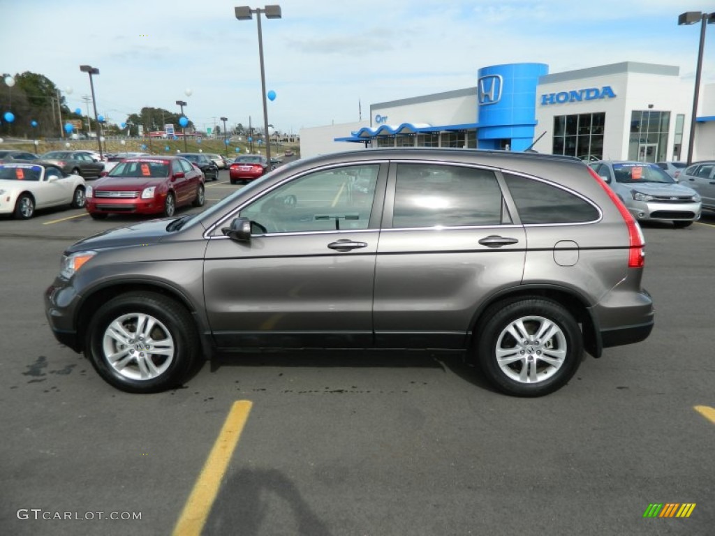 2010 CR-V EX-L - Urban Titanium Metallic / Black photo #2