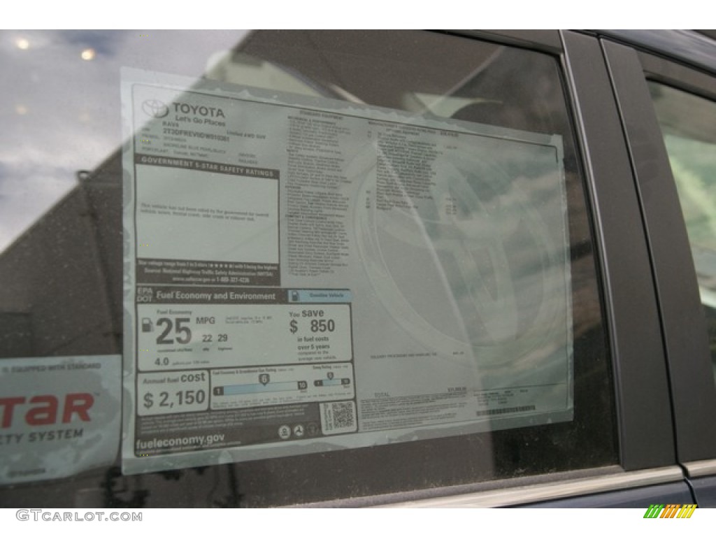 2013 Toyota RAV4 Limited AWD Window Sticker Photos