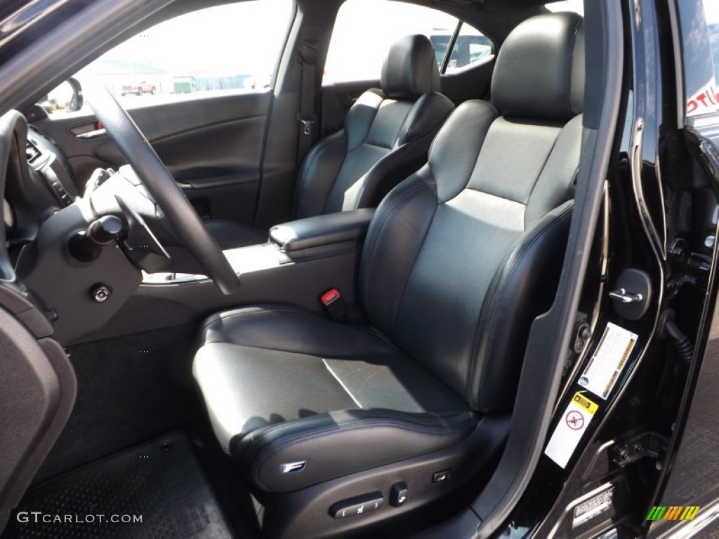 Black Interior 2010 Lexus IS F Photo #78198774