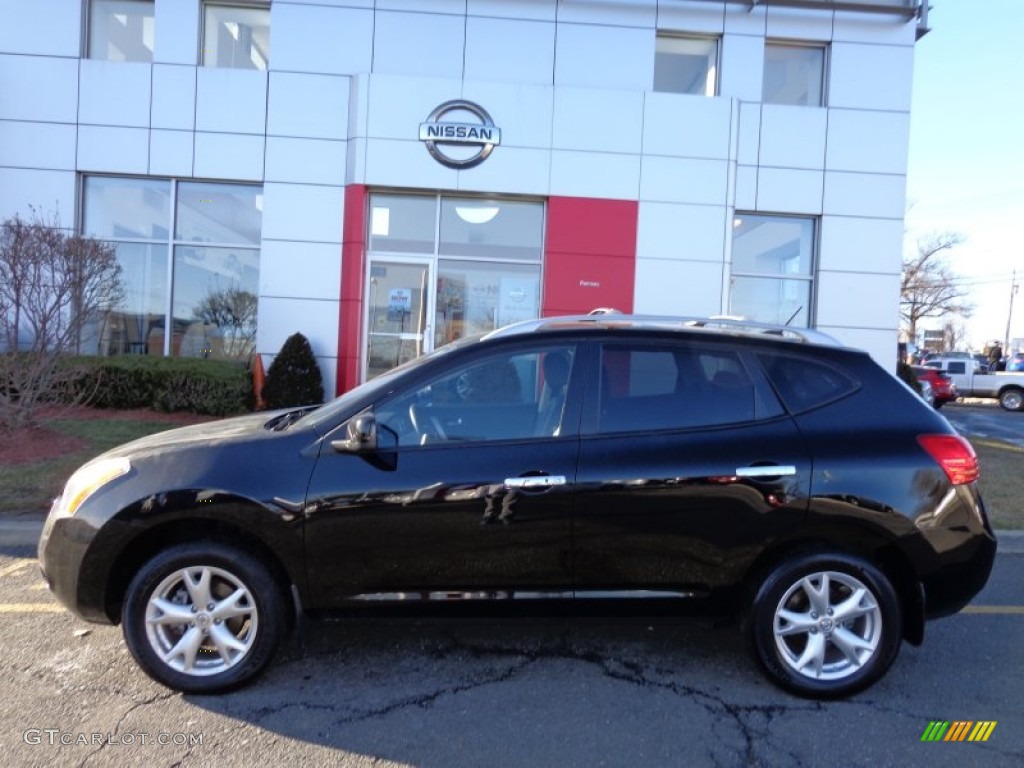 Wicked Black 2010 Nissan Rogue SL AWD Exterior Photo #78200499