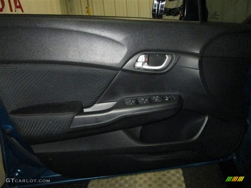 2012 Civic Si Sedan - Dyno Blue Pearl / Black photo #9