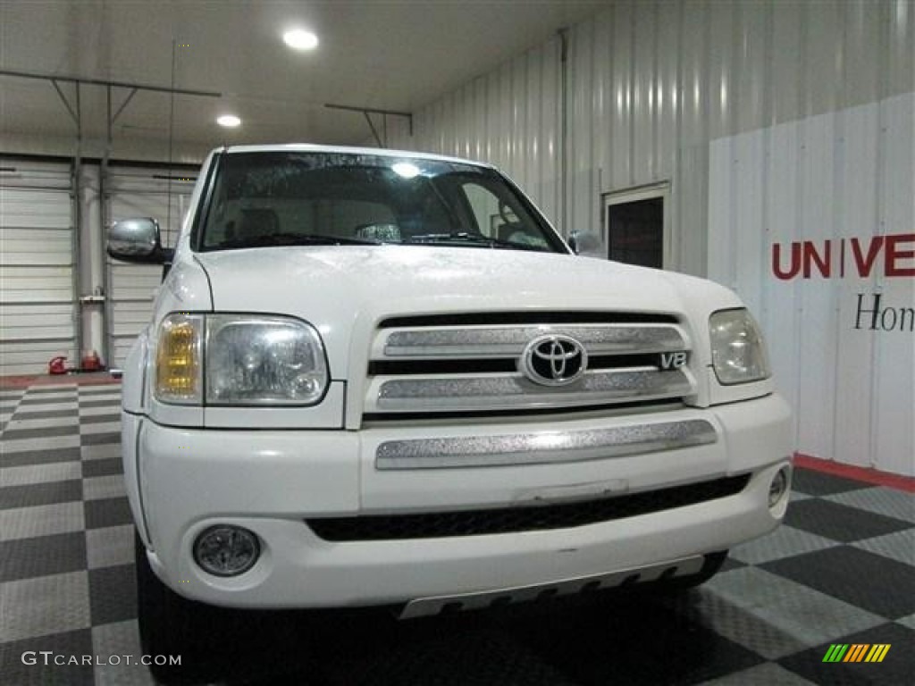 2005 Tundra SR5 Double Cab 4x4 - Natural White / Dark Gray photo #2