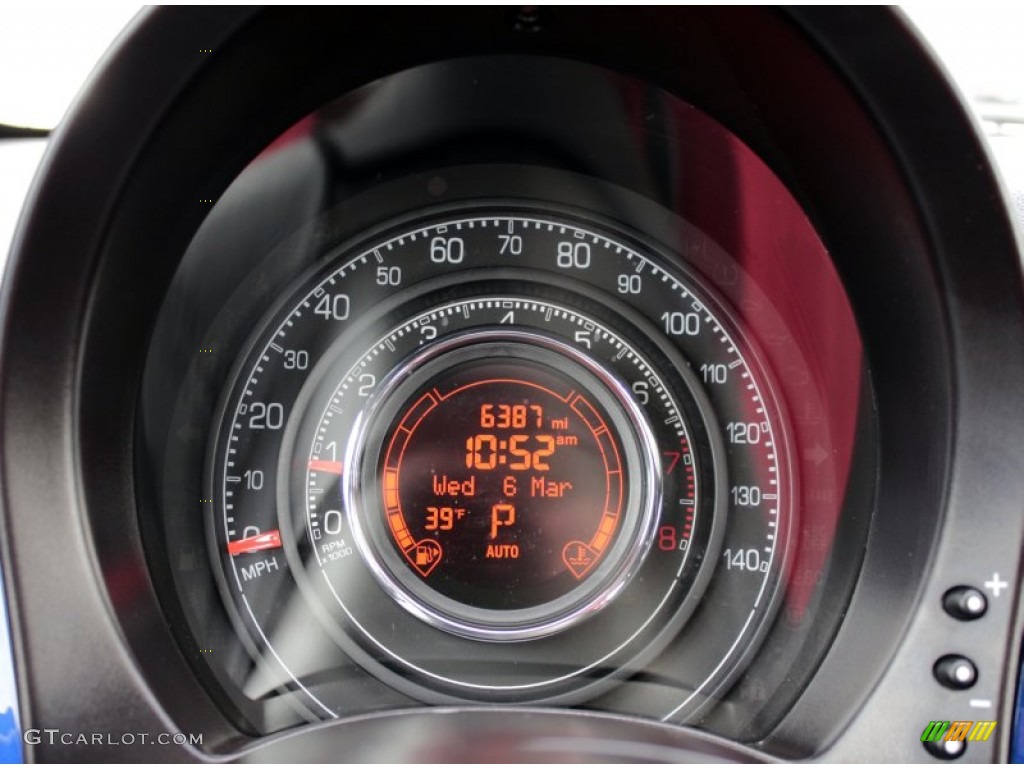 2012 Fiat 500 Sport Gauges Photo #78200766