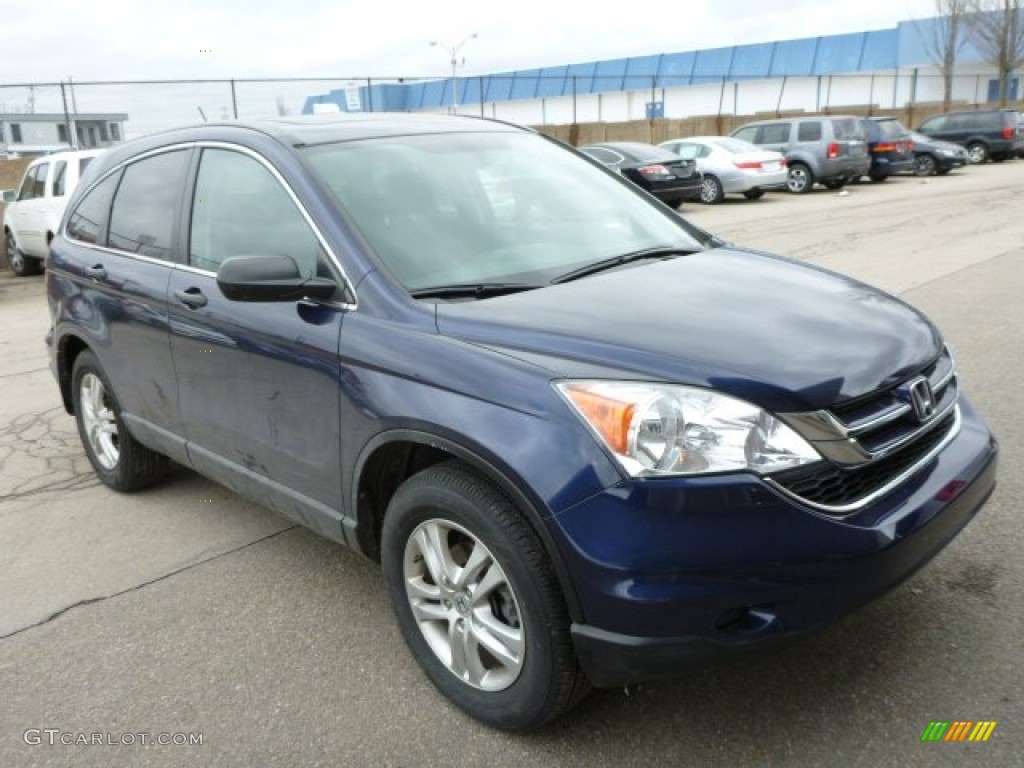 2010 CR-V EX AWD - Royal Blue Pearl / Black photo #6