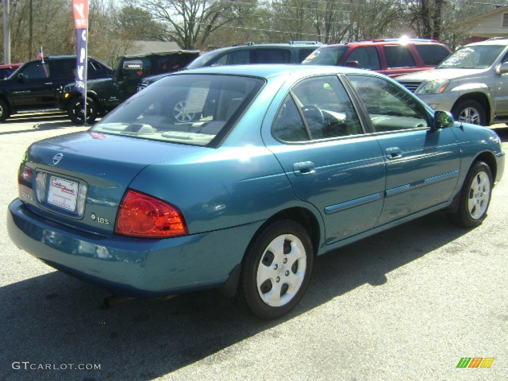 2004 Sentra 1.8 S - Vibrant Blue / Taupe photo #6