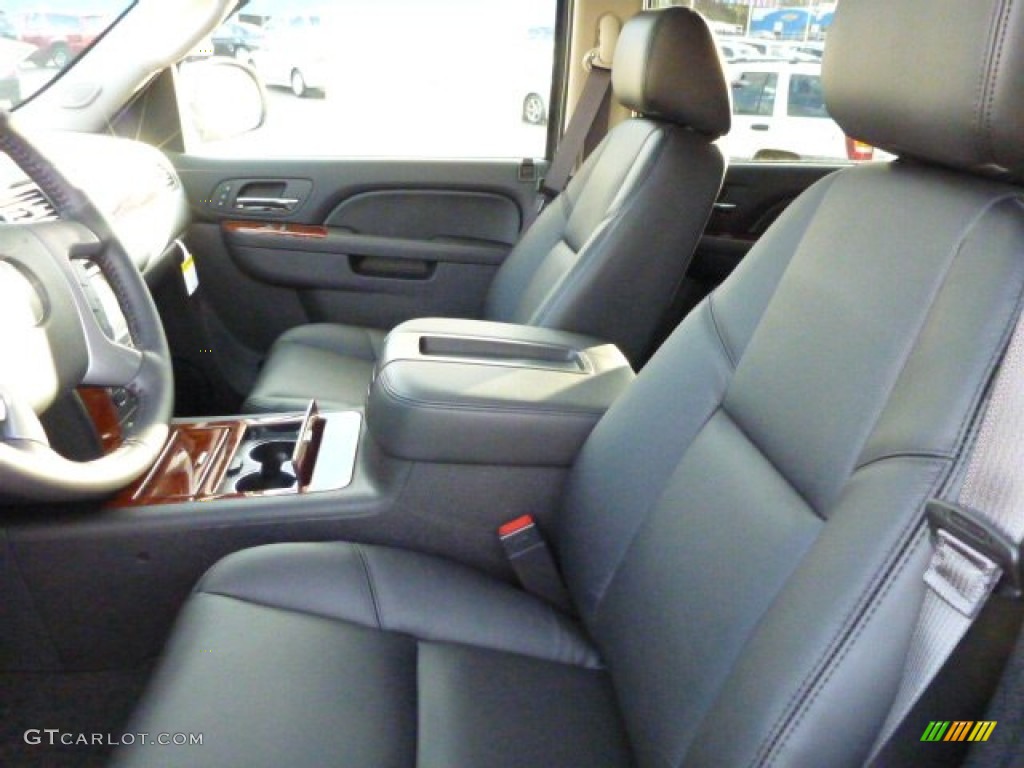 Ebony Interior 2013 Chevrolet Avalanche LTZ 4x4 Black Diamond Edition Photo #78201765