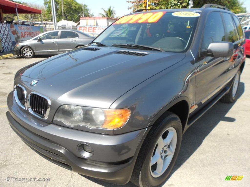 Steel Grey Metallic 2003 BMW X5 3.0i Exterior Photo #78202208