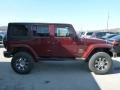 2007 Red Rock Crystal Pearl Jeep Wrangler Unlimited Sahara 4x4  photo #6