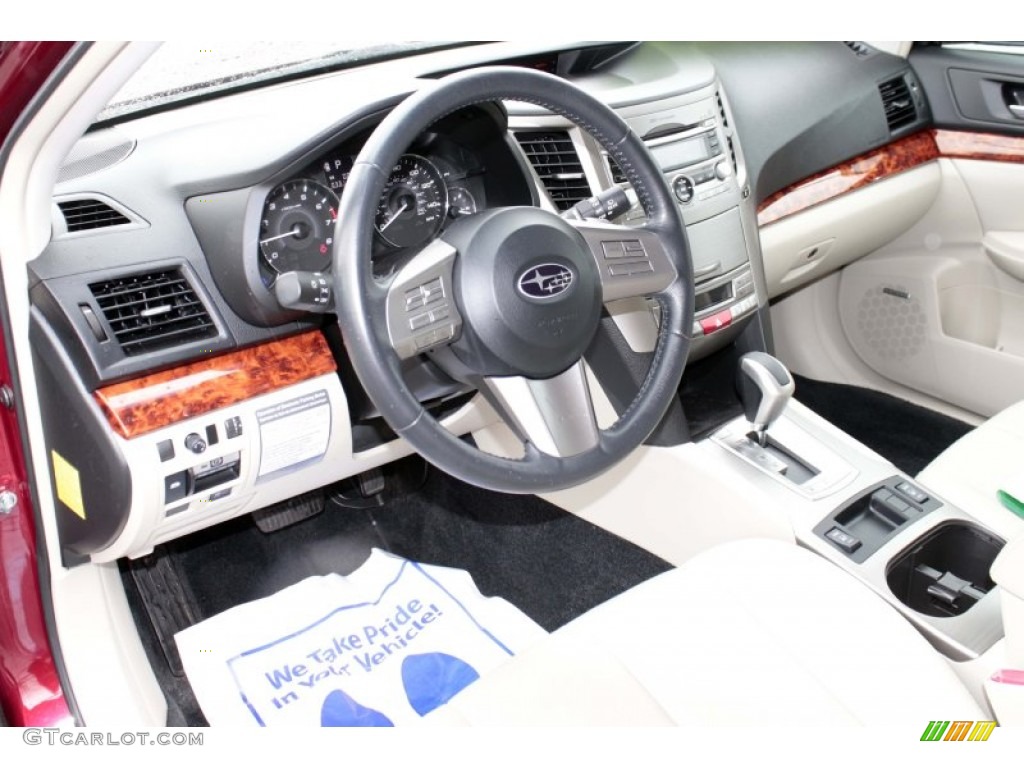 2011 Outback 2.5i Limited Wagon - Ruby Red Pearl / Warm Ivory photo #5