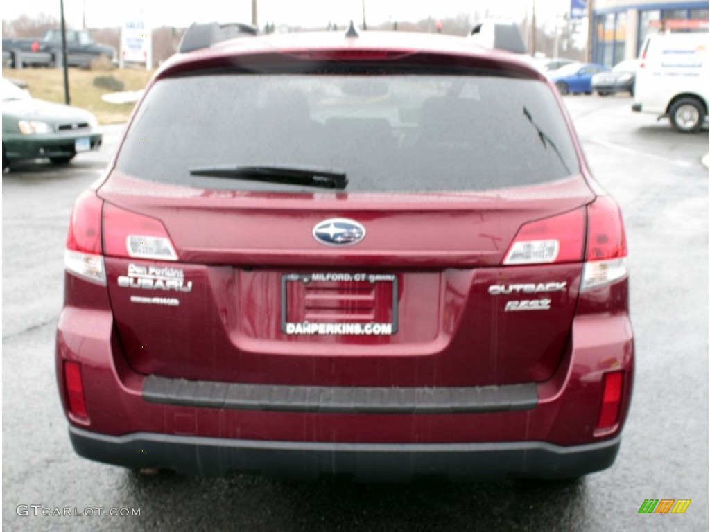 2011 Outback 2.5i Limited Wagon - Ruby Red Pearl / Warm Ivory photo #6