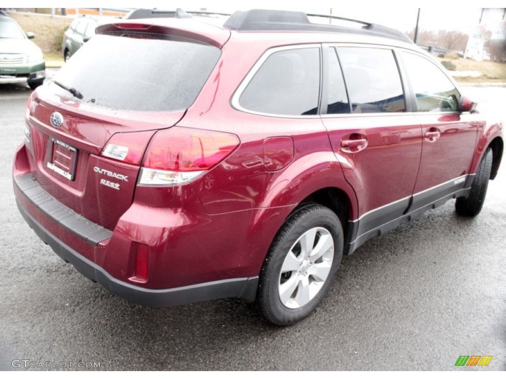 2011 Outback 2.5i Limited Wagon - Ruby Red Pearl / Warm Ivory photo #10