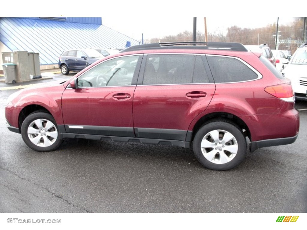 2011 Outback 2.5i Limited Wagon - Ruby Red Pearl / Warm Ivory photo #11