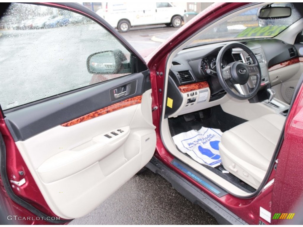 2011 Outback 2.5i Limited Wagon - Ruby Red Pearl / Warm Ivory photo #12