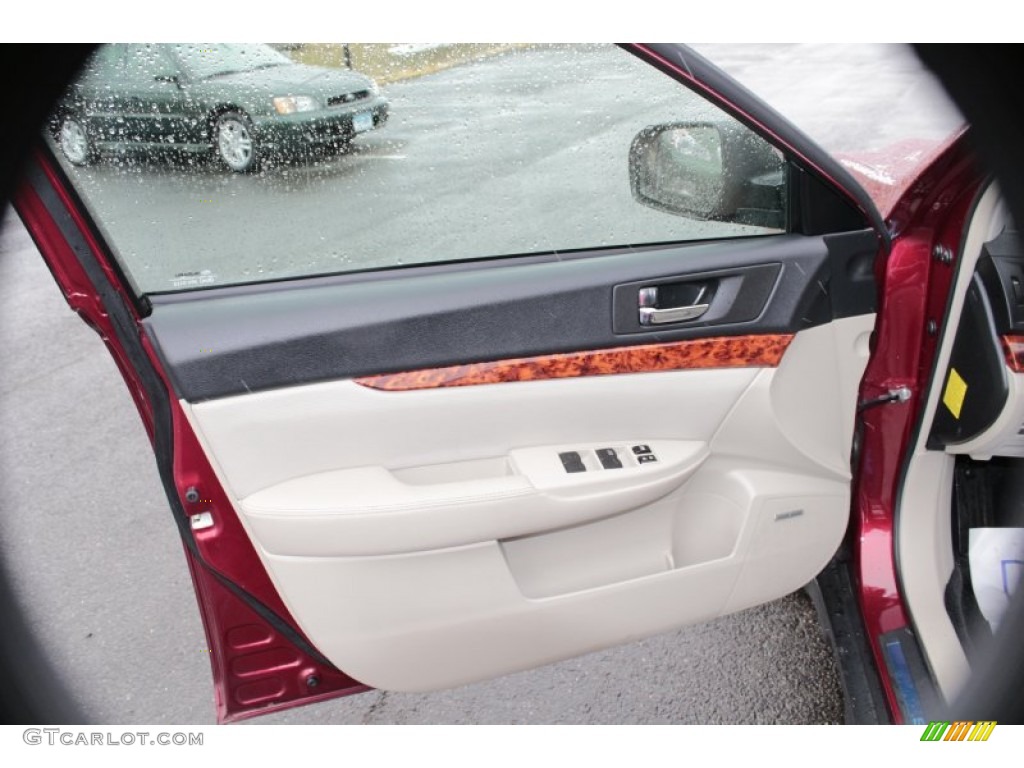 2011 Outback 2.5i Limited Wagon - Ruby Red Pearl / Warm Ivory photo #17