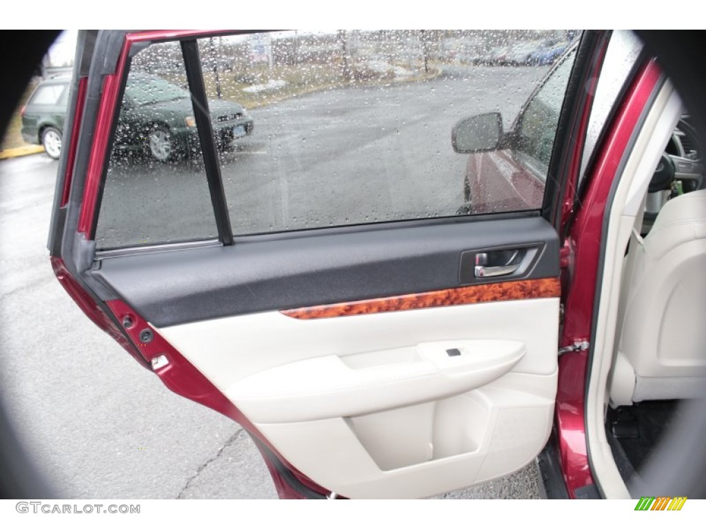 2011 Outback 2.5i Limited Wagon - Ruby Red Pearl / Warm Ivory photo #18