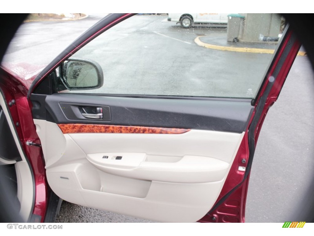 2011 Outback 2.5i Limited Wagon - Ruby Red Pearl / Warm Ivory photo #20