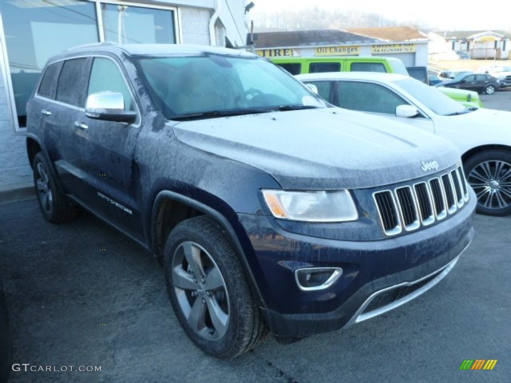 2014 Grand Cherokee Limited 4x4 - True Blue Pearl / New Zealand Black/Light Frost photo #7