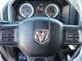 Black/Diesel Gray 2013 Ram 2500 Tradesman Crew Cab 4x4 Steering Wheel