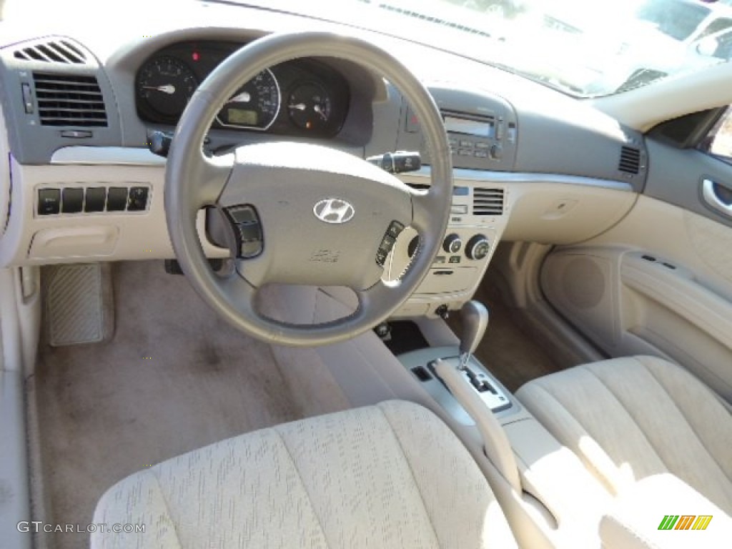 Gray Interior 2007 Hyundai Sonata GLS Photo #78206537