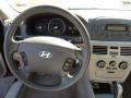 Gray 2007 Hyundai Sonata GLS Steering Wheel