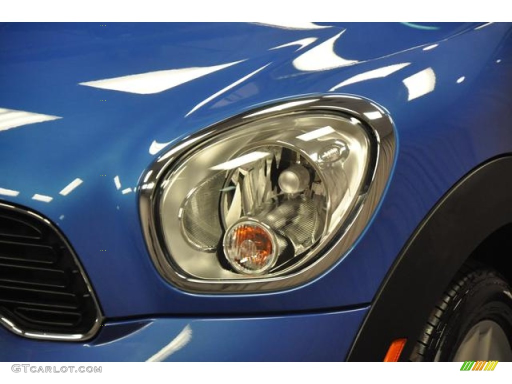 2012 Cooper S Countryman All4 AWD - True Blue Metallic / Carbon Black Lounge Leather photo #2
