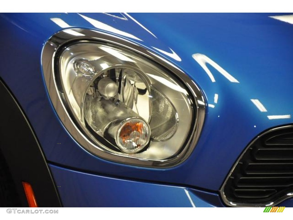 2012 Cooper S Countryman All4 AWD - True Blue Metallic / Carbon Black Lounge Leather photo #5