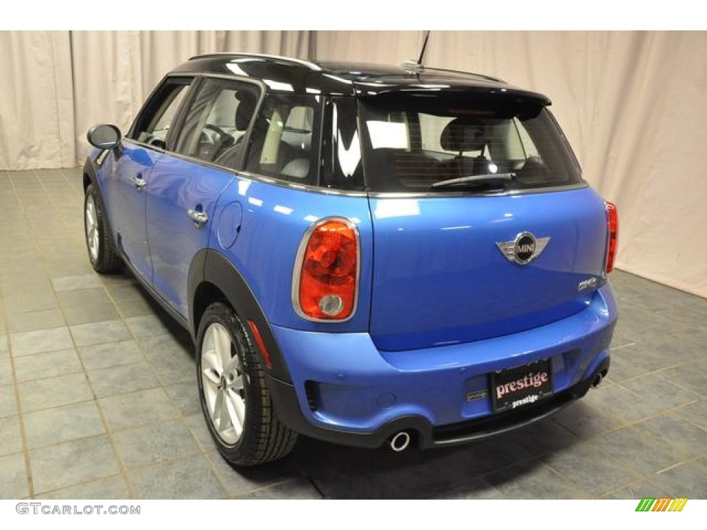2012 Cooper S Countryman All4 AWD - True Blue Metallic / Carbon Black Lounge Leather photo #12