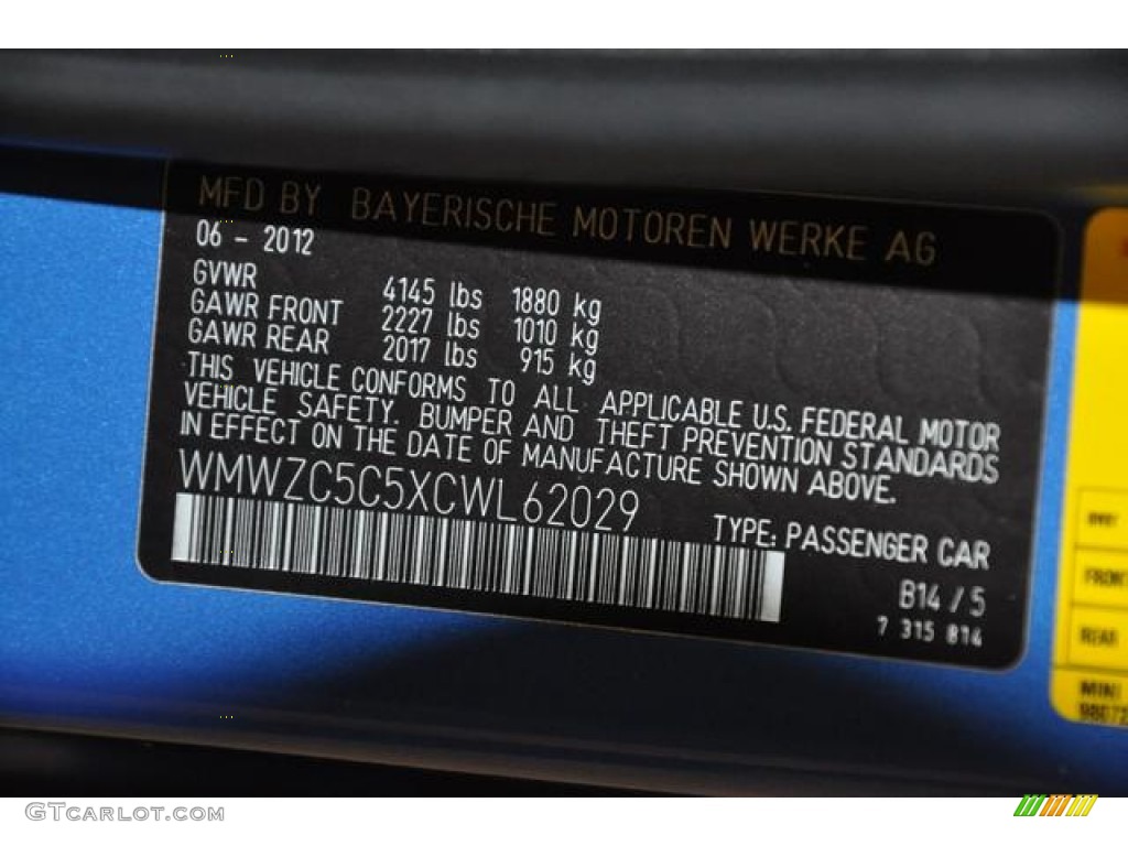 2012 Cooper S Countryman All4 AWD - True Blue Metallic / Carbon Black Lounge Leather photo #18