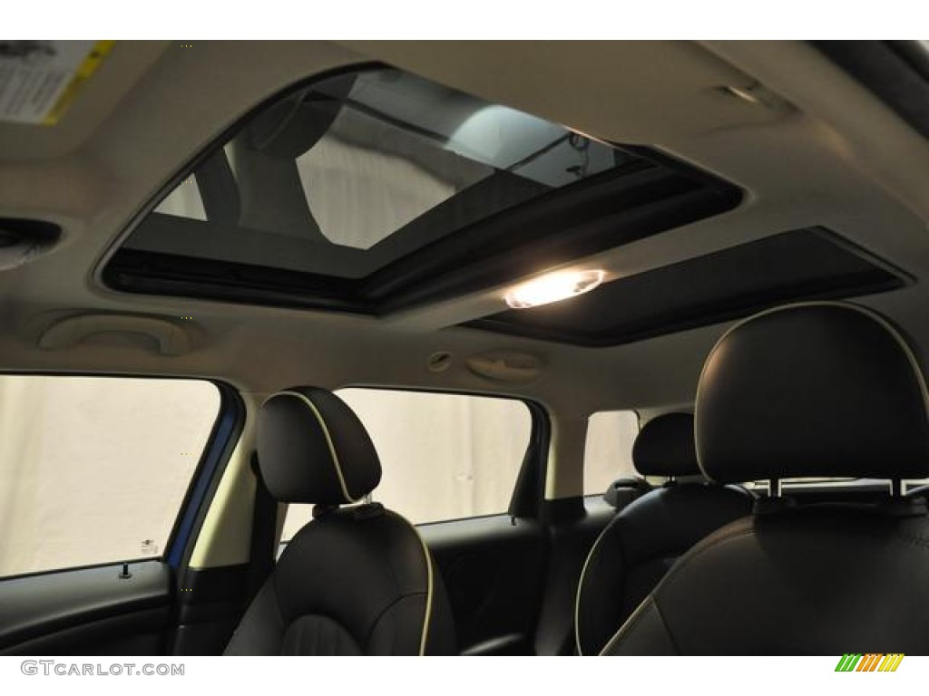 2012 Cooper S Countryman All4 AWD - True Blue Metallic / Carbon Black Lounge Leather photo #22