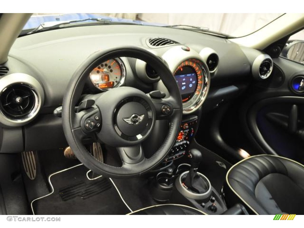 2012 Cooper S Countryman All4 AWD - True Blue Metallic / Carbon Black Lounge Leather photo #23