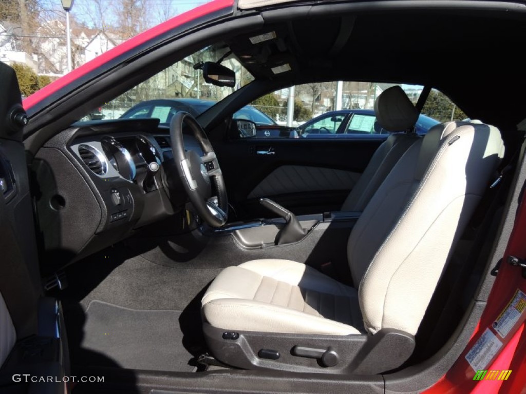 2012 Mustang V6 Premium Convertible - Race Red / Stone photo #16