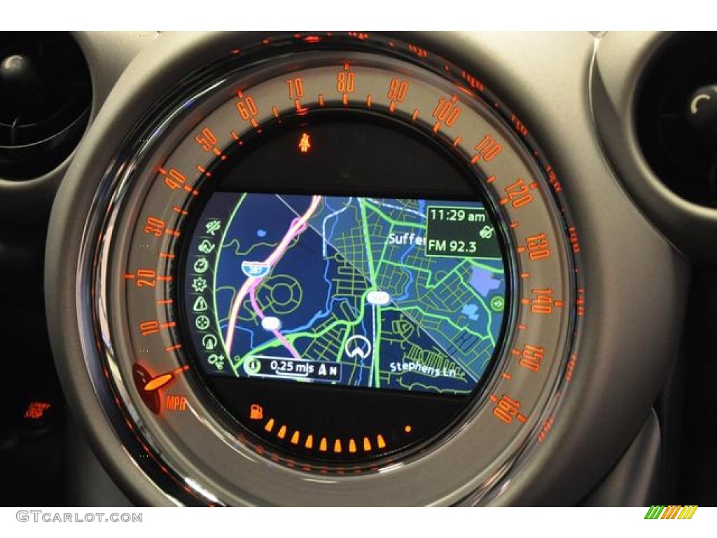 2012 Cooper S Countryman All4 AWD - True Blue Metallic / Carbon Black Lounge Leather photo #27