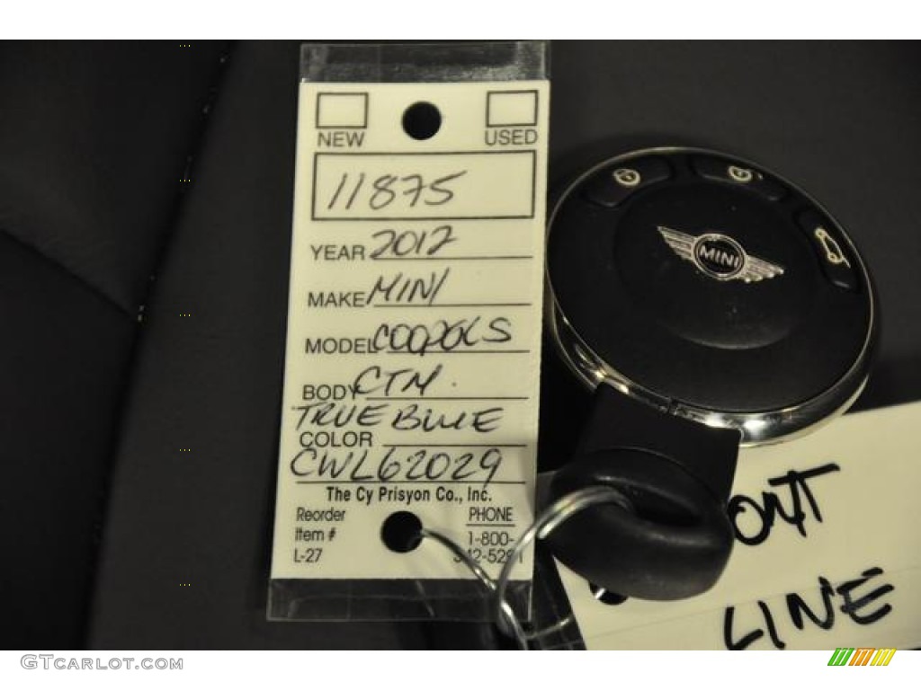 2012 Cooper S Countryman All4 AWD - True Blue Metallic / Carbon Black Lounge Leather photo #33