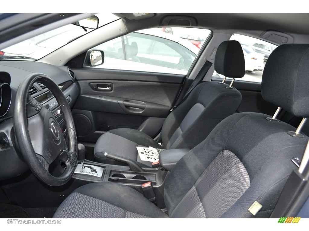 Black Interior 2007 Mazda MAZDA3 i Touring Sedan Photo #78207666