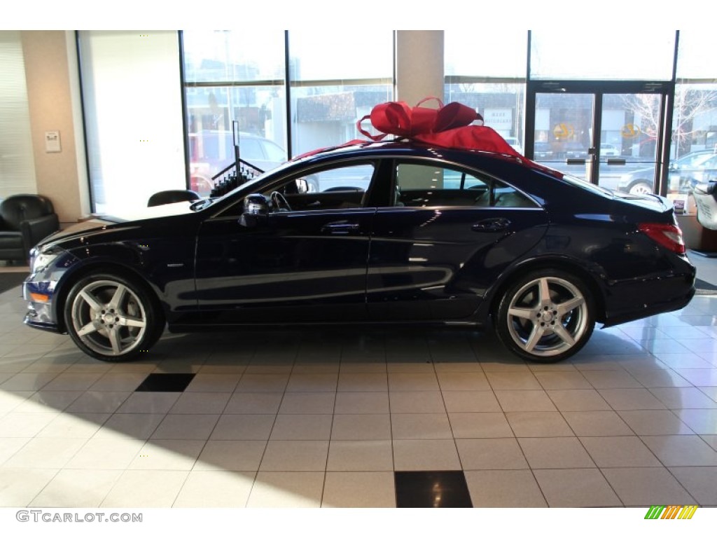 designo Mystic Blue 2012 Mercedes-Benz CLS 550 4Matic Coupe Exterior Photo #78207684