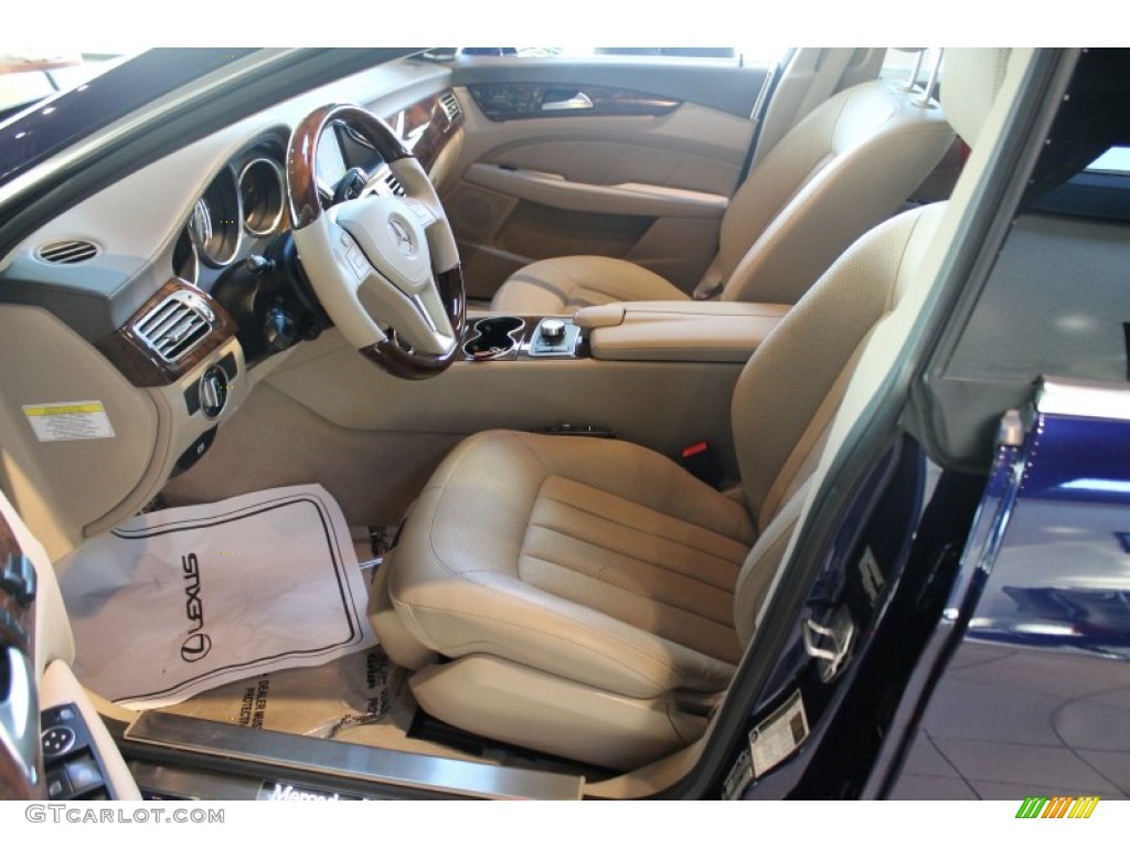 Almond/Mocha Interior 2012 Mercedes-Benz CLS 550 4Matic Coupe Photo #78207855