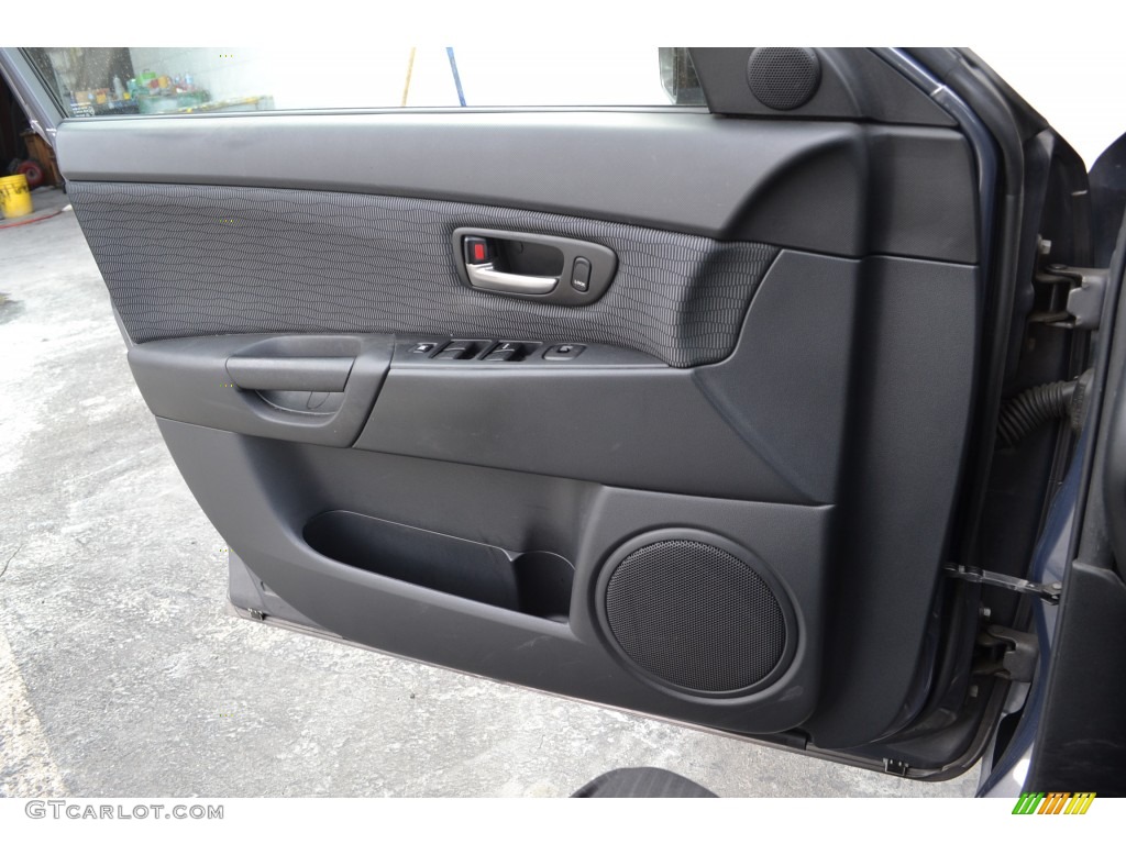 2007 Mazda MAZDA3 i Touring Sedan Black Door Panel Photo #78208113