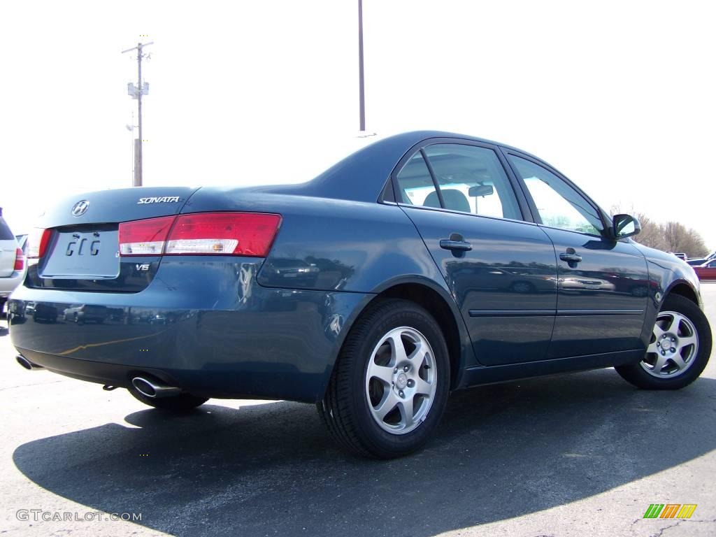 2006 Sonata GLS V6 - Aquamarine Pearl / Gray photo #4